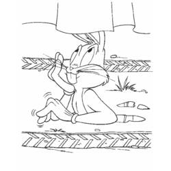 Coloring page: Bugs Bunny (Cartoons) #26378 - Free Printable Coloring Pages