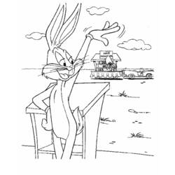 Coloring page: Bugs Bunny (Cartoons) #26388 - Free Printable Coloring Pages