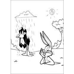 Coloring page: Bugs Bunny (Cartoons) #26422 - Free Printable Coloring Pages