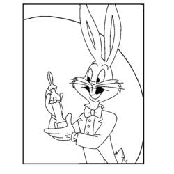Coloring page: Bugs Bunny (Cartoons) #26435 - Free Printable Coloring Pages