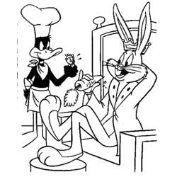 Coloring page: Bugs Bunny (Cartoons) #26439 - Free Printable Coloring Pages