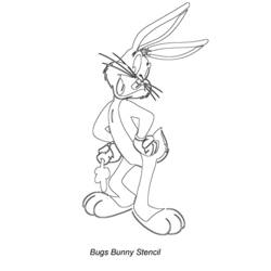 Coloring page: Bugs Bunny (Cartoons) #26448 - Printable coloring pages