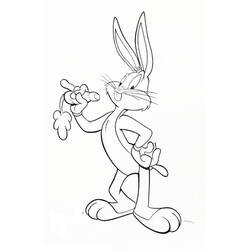 Coloring page: Bugs Bunny (Cartoons) #26483 - Printable coloring pages