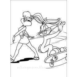 Coloring page: Bugs Bunny (Cartoons) #26492 - Free Printable Coloring Pages