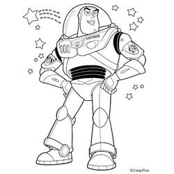 Coloring page: Buzz Lightyear of Star Command (Cartoons) #46721 - Printable coloring pages