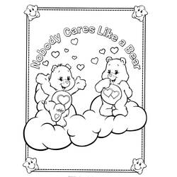Coloring page: Care Bears (Cartoons) #37223 - Free Printable Coloring Pages