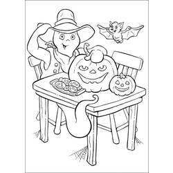 Coloring page: Casper (Cartoons) #36257 - Printable coloring pages