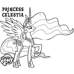 Coloring page: Celestia (Cartoons) #169958 - Free Printable Coloring Pages