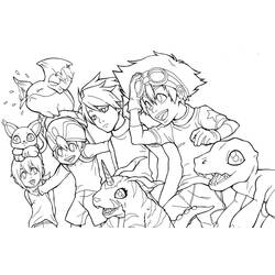 Coloring page: Digimon (Cartoons) #51424 - Printable coloring pages