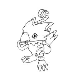 Coloring page: Digimon (Cartoons) #51430 - Printable coloring pages