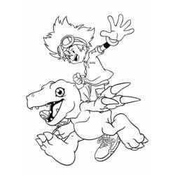 Coloring page: Digimon (Cartoons) #51431 - Free Printable Coloring Pages