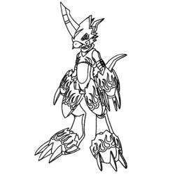Coloring page: Digimon (Cartoons) #51441 - Printable coloring pages