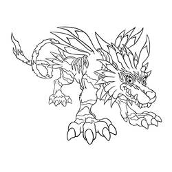 Coloring page: Digimon (Cartoons) #51443 - Printable coloring pages