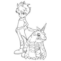 Coloring page: Digimon (Cartoons) #51446 - Free Printable Coloring Pages