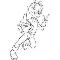 Coloring page: Digimon (Cartoons) #51454 - Free Printable Coloring Pages