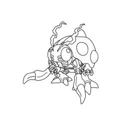 Coloring page: Digimon (Cartoons) #51460 - Printable coloring pages