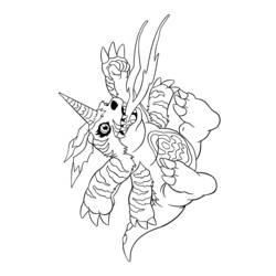 Coloring page: Digimon (Cartoons) #51465 - Free Printable Coloring Pages