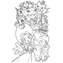 Coloring page: Digimon (Cartoons) #51478 - Free Printable Coloring Pages