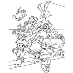 Coloring page: Digimon (Cartoons) #51538 - Free Printable Coloring Pages