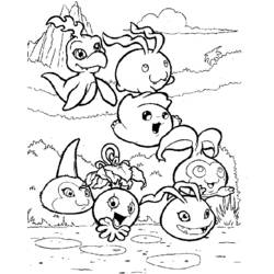 Coloring page: Digimon (Cartoons) #51561 - Free Printable Coloring Pages