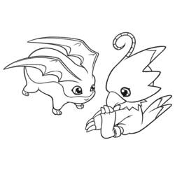 Coloring page: Digimon (Cartoons) #51601 - Free Printable Coloring Pages
