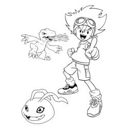 Coloring page: Digimon (Cartoons) #51625 - Free Printable Coloring Pages