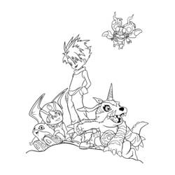 Coloring page: Digimon (Cartoons) #51657 - Free Printable Coloring Pages
