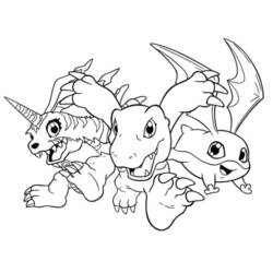 Coloring page: Digimon (Cartoons) #51710 - Free Printable Coloring Pages
