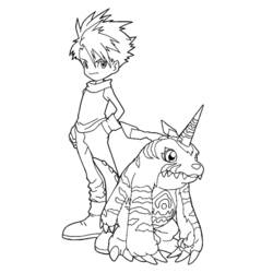Coloring page: Digimon (Cartoons) #51725 - Free Printable Coloring Pages