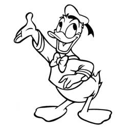 Coloring page: Donald Duck (Cartoons) #30115 - Printable coloring pages
