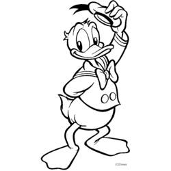 Coloring page: Donald Duck (Cartoons) #30118 - Printable coloring pages