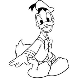 Coloring page: Donald Duck (Cartoons) #30119 - Free Printable Coloring Pages