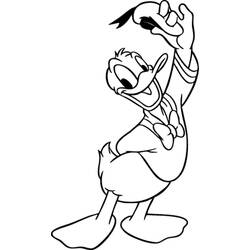 Coloring page: Donald Duck (Cartoons) #30125 - Free Printable Coloring Pages