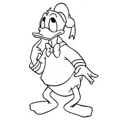 Coloring page: Donald Duck (Cartoons) #30127 - Free Printable Coloring Pages