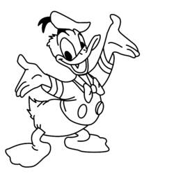 Coloring page: Donald Duck (Cartoons) #30143 - Printable coloring pages