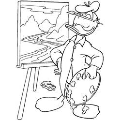 Coloring page: Donald Duck (Cartoons) #30147 - Free Printable Coloring Pages