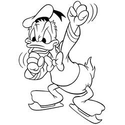 Coloring page: Donald Duck (Cartoons) #30148 - Free Printable Coloring Pages