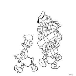 Coloring page: Donald Duck (Cartoons) #30149 - Free Printable Coloring Pages