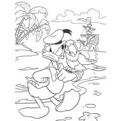 Coloring page: Donald Duck (Cartoons) #30155 - Free Printable Coloring Pages