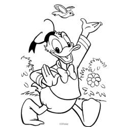Coloring page: Donald Duck (Cartoons) #30159 - Free Printable Coloring Pages