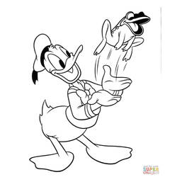 Coloring page: Donald Duck (Cartoons) #30161 - Free Printable Coloring Pages