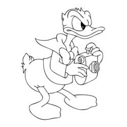 Coloring page: Donald Duck (Cartoons) #30169 - Free Printable Coloring Pages