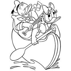 Coloring page: Donald Duck (Cartoons) #30179 - Free Printable Coloring Pages