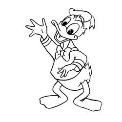 Coloring page: Donald Duck (Cartoons) #30181 - Free Printable Coloring Pages