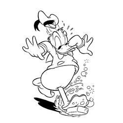 Coloring page: Donald Duck (Cartoons) #30187 - Free Printable Coloring Pages