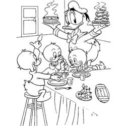 Coloring page: Donald Duck (Cartoons) #30188 - Free Printable Coloring Pages