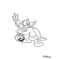 Coloring page: Donald Duck (Cartoons) #30189 - Free Printable Coloring Pages