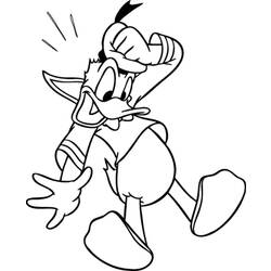 Coloring page: Donald Duck (Cartoons) #30194 - Free Printable Coloring Pages