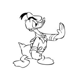 Coloring page: Donald Duck (Cartoons) #30203 - Free Printable Coloring Pages