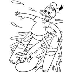 Coloring page: Donald Duck (Cartoons) #30212 - Free Printable Coloring Pages